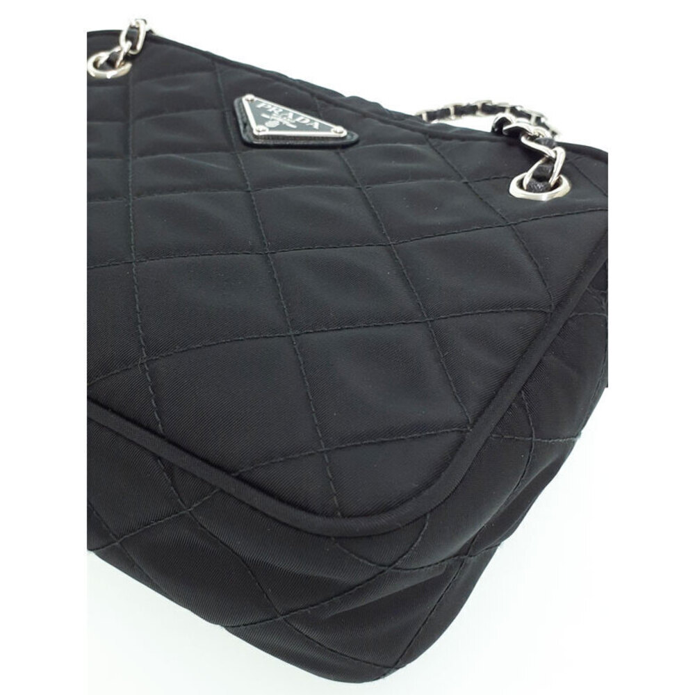 Prada Tessuto Impuntu Quilted Crossbody Bag black - Picture 6 of 9
